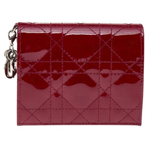 red dior wallet